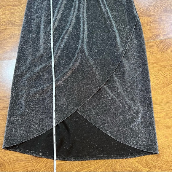 EVERLY Metallic Black CrewNeck Sleeveless Maxi Dress NWOT size M - Picture 11 of 11